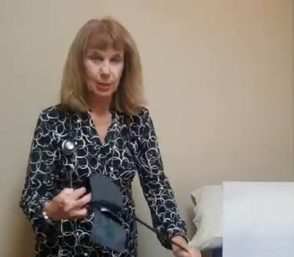 An image of Naturopathic Doctor Deborah Wiancek holding a stethoscope, who provides affordable healthcare through a functional medicine approach to naturopathic care using telehealth, nutritional counseling, stress management, dermatology, and chronic disease management. Her telehealth services allow patients to receive personalized care from the comfort of their own homes.